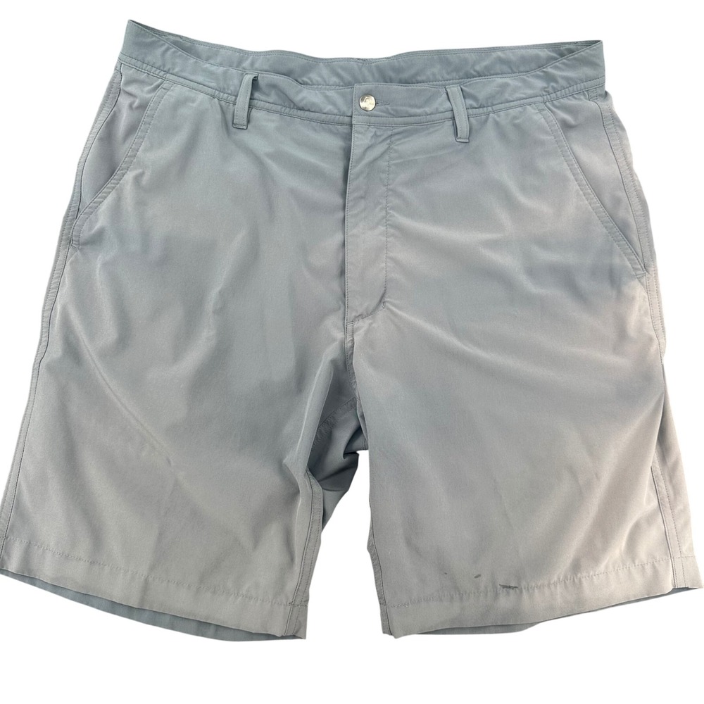 FootJoy FJ Mens Grey Performance Golf Shorts Size 36 Stretch Flat Front W36